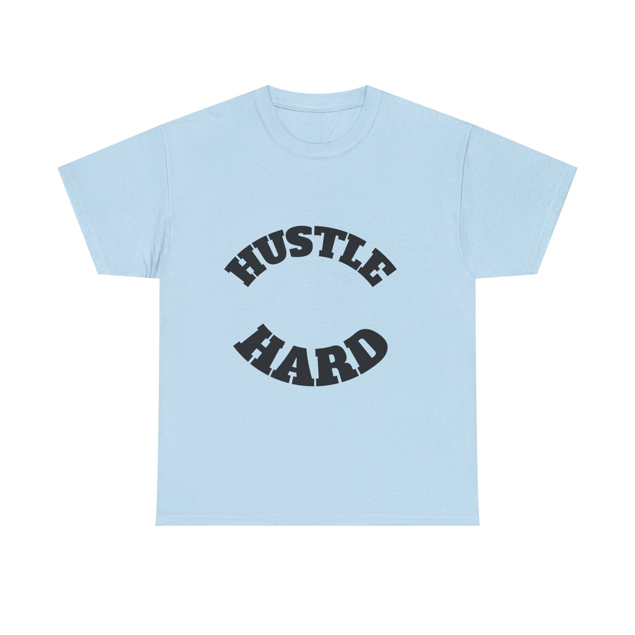 Hustle Hard Unisex Heavy Cotton Tee, Motivational Shirt, Gift for Entrepreneurs, Workout Apparel, Casual Style